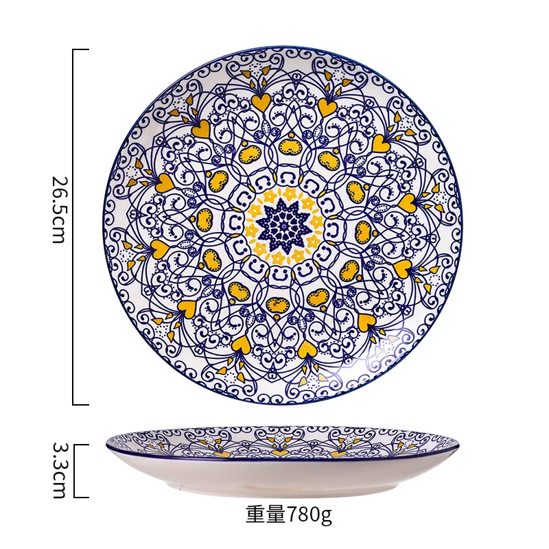 Internet celebrity Nordic ceramic dinner plate modern fashion Western household salad pasta plate