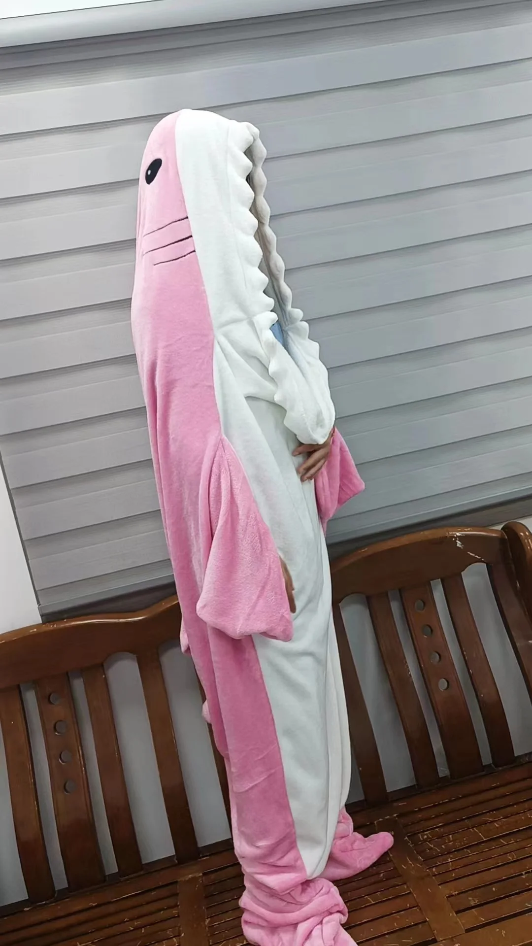 Customized new design home sleeping bag adult gift shark shaped flannel shark sleeping bag for boys and girls