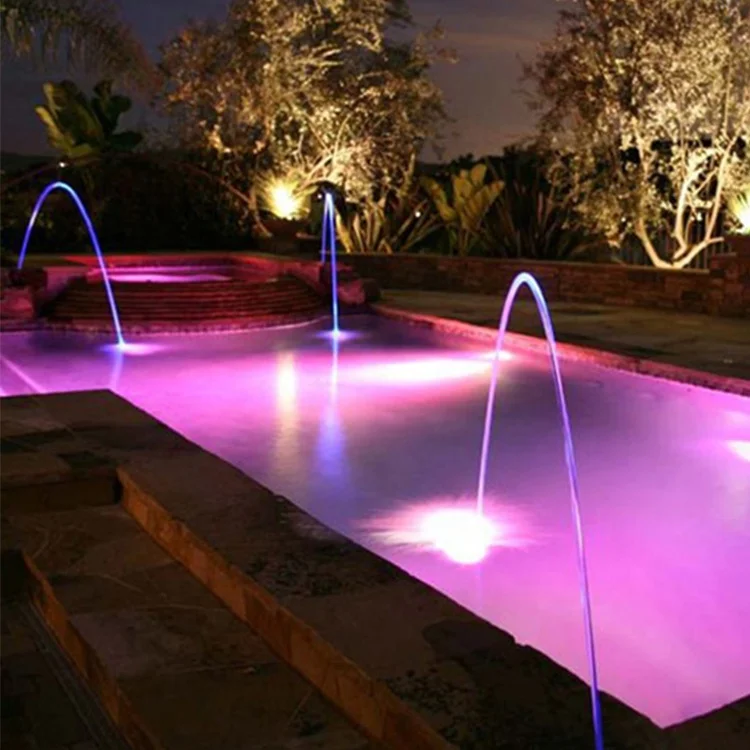 Полный комплект для бассейна, пруда, садового палуба, струйный ламинар, потоковый водяной фонтан, насадка со светодиодной подсветкой