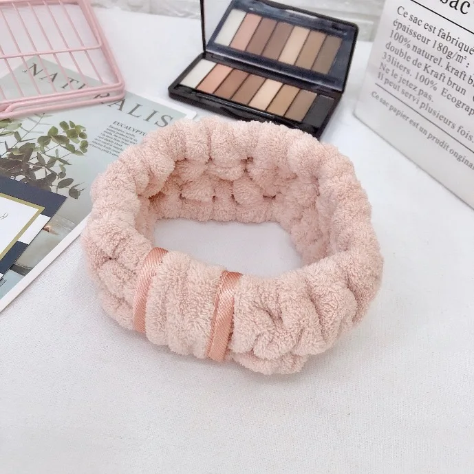
2021 Face Wash Hairbands Elastic Shower Girl Facial Makeup Spa Headband For Women 