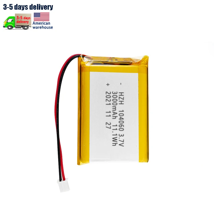 Сертифицированный KC 104060 Li Po 3000 мАч 11.1Wh для GPS-локатора 3,7 В перезаряжаемый полимерный литий-ионный аккумулятор 104060