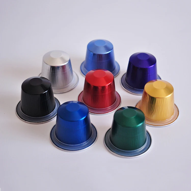 Маленькая кофейная капсула из алюминиевой фольги в форме nespresso с крышкой на заказ