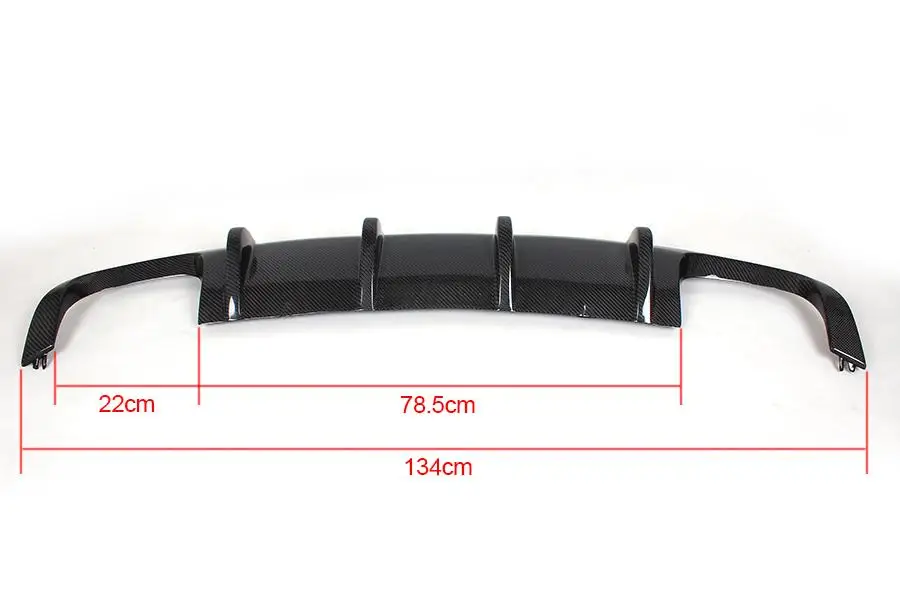 Rear bumper bumper lip diffusion spoiler Volkswagen Scirocco R 2009-2016 factory carbon fiber