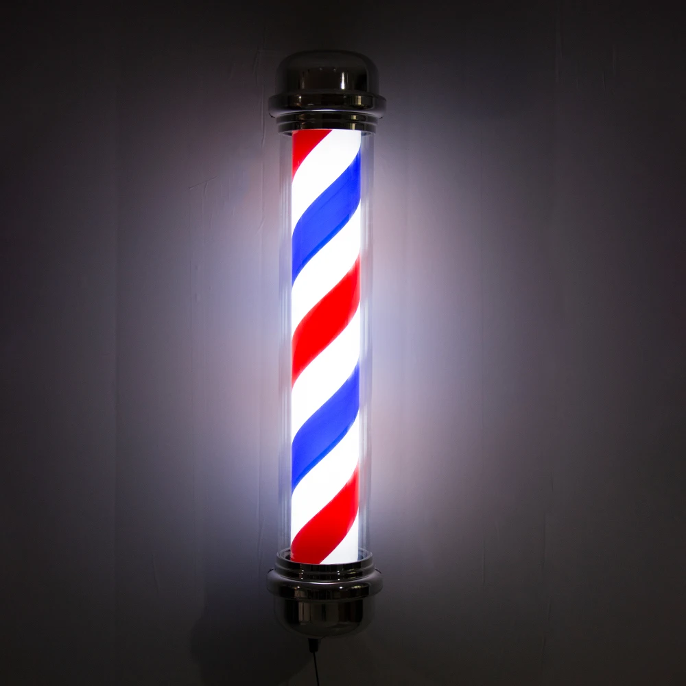 Hot sale turn light barber pole light lamp Salon shop sign pole LED outdoor Light Stripes Barbershop Hairdresser styling tools