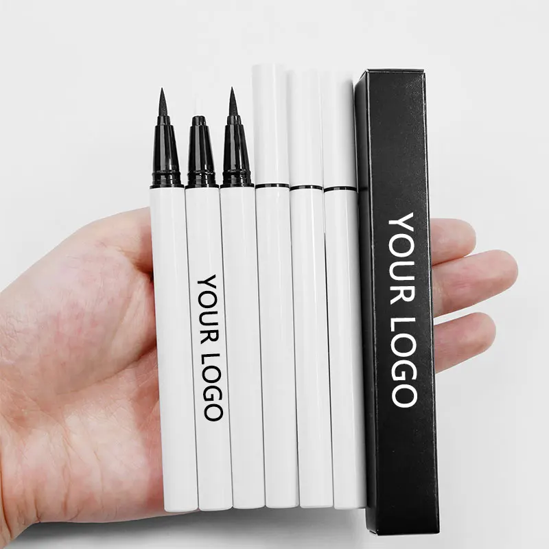 Long lasting eyeliner pen Ultra fine brush tip vegan private label waterproof wholesale eyeliner pen eyebrow pen