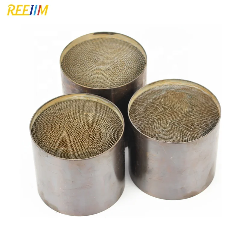 100 cpsi 200 cpsi 300 cpsi высокопоточный металлический каталитический конвертер Honycomb для гонок, спортивный металлический катализатор