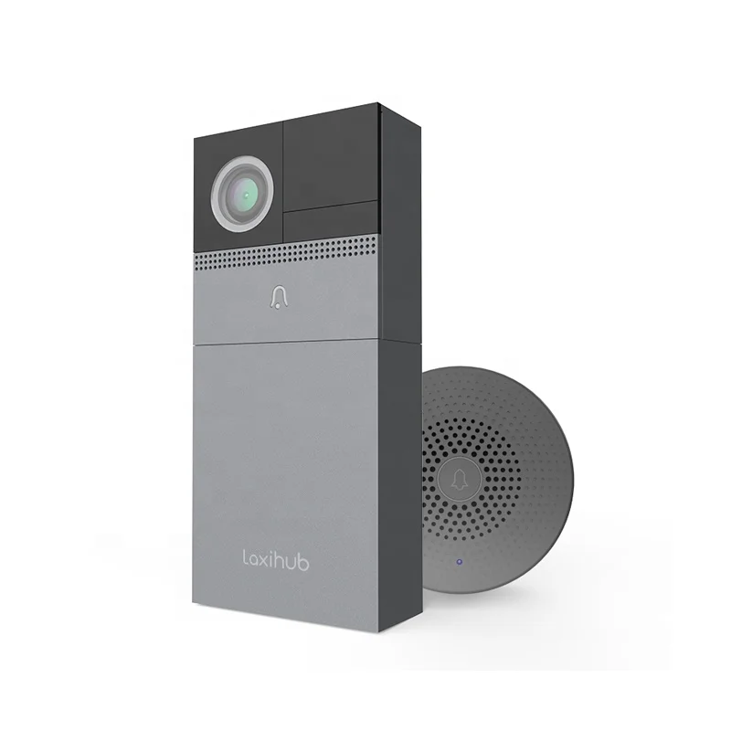 Laxihub Tuya APP Control AI Human Detection Battery Smart Doorbell With Camera