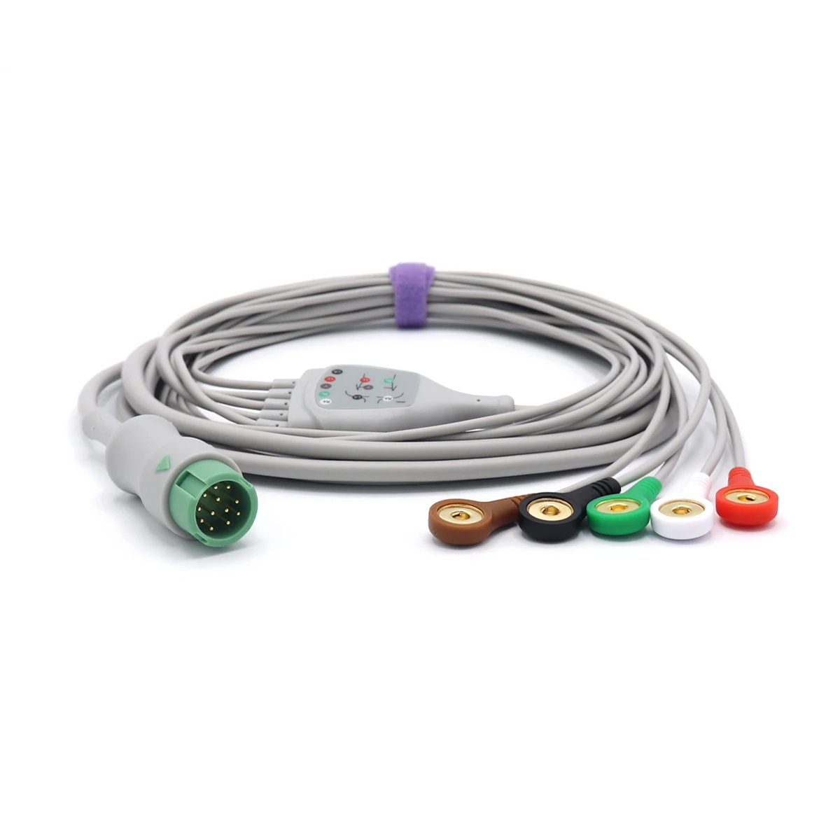 Mindray Directly one-piece ECG cable 5 leads AHA Snap
