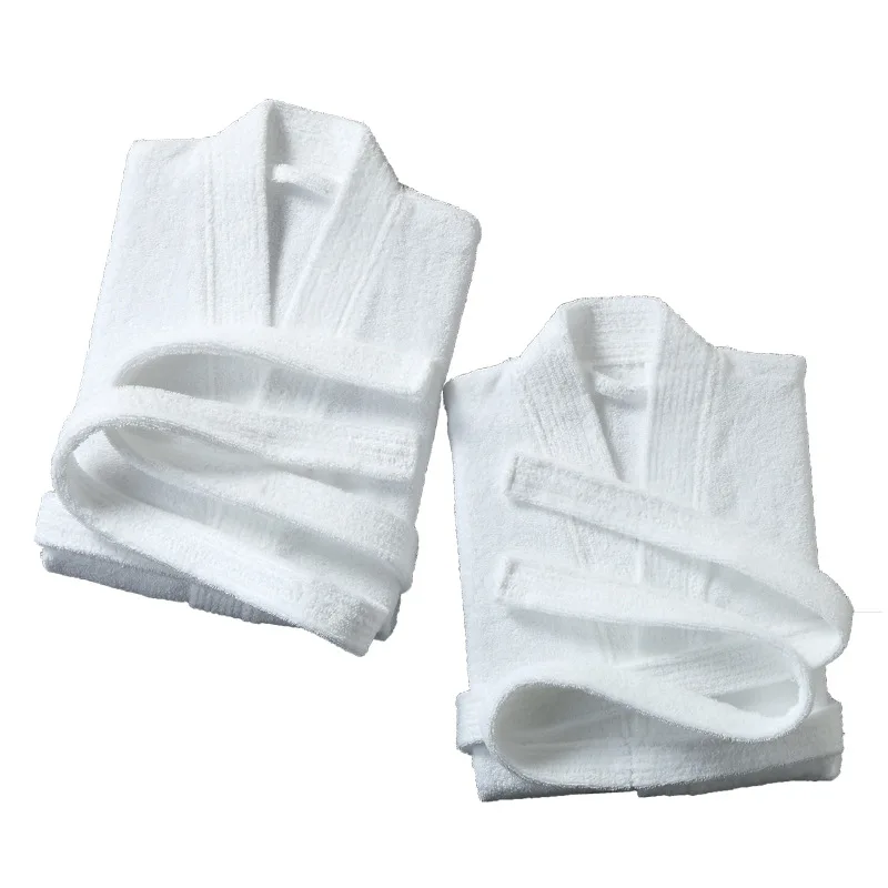 Wholesale Cotton Terry Kimono White Bath Robe Terry Custom