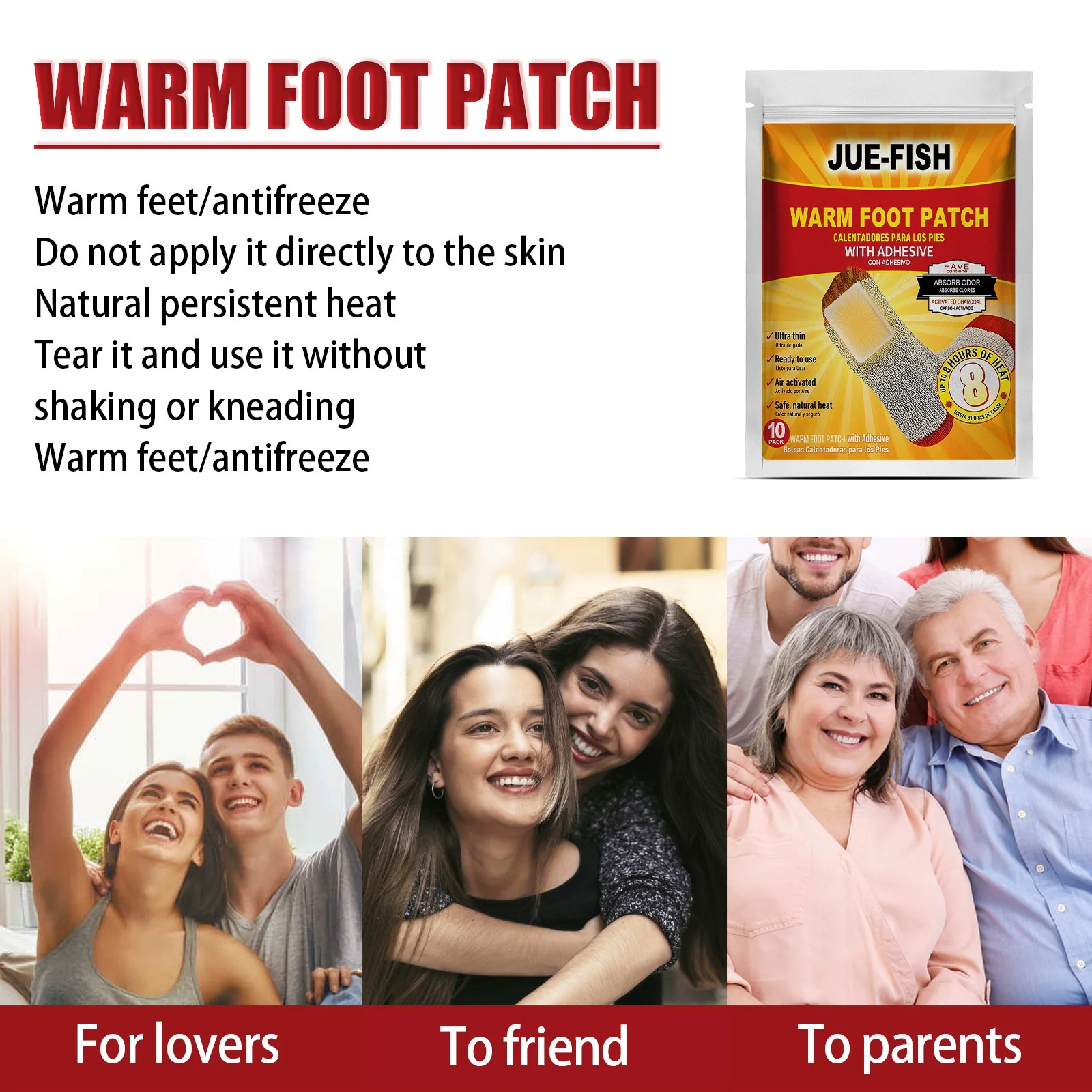most selling product in alibaba warm foot patch 10pcs warm foot patch  winter sole self heating detox foot patches pads