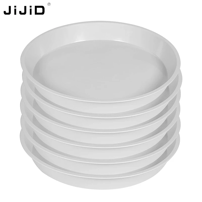 JIJID Small round garden plant pot drip trays saucer base for plants