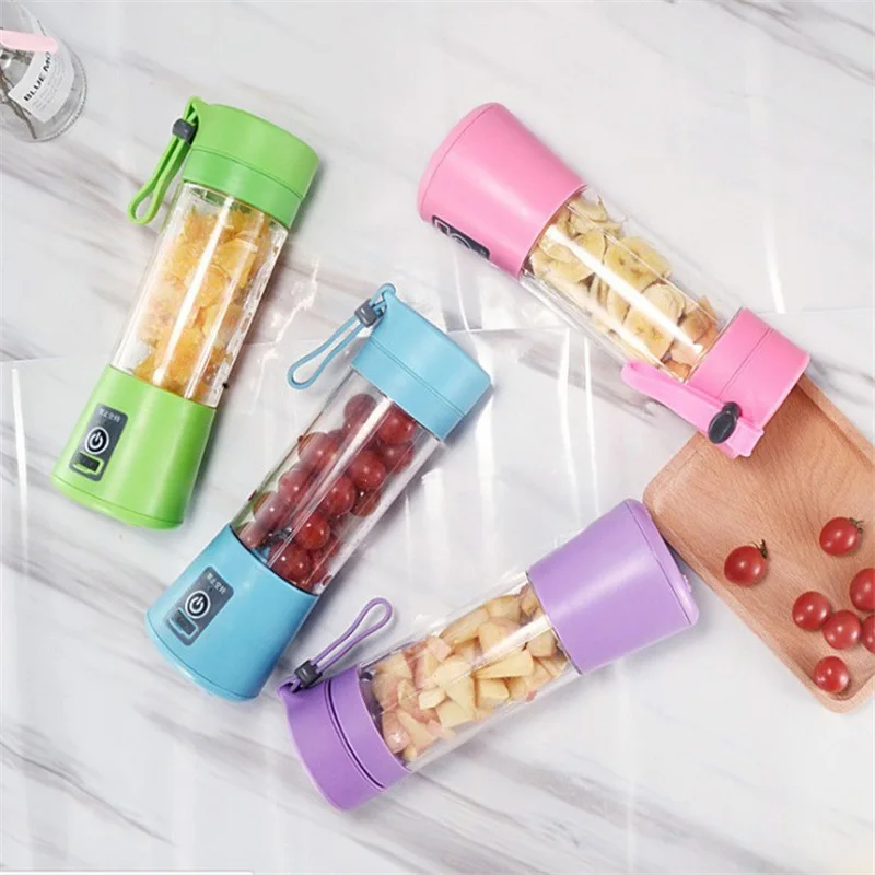 XZ567 Mini Mixer for Smoothies Personal Fresh Juice Mixer Bottle with USB and Wireless Charging mini portable juicer bottle