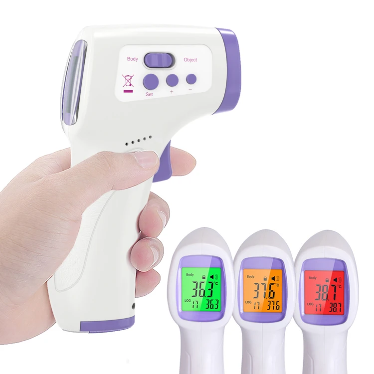 1 Second Quick Measurement Non-contact Thermometer Infrared with Alarm and Color Change Function for Body Object
