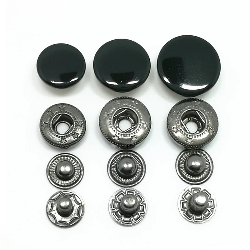 spring button black snap button metal snap buttons