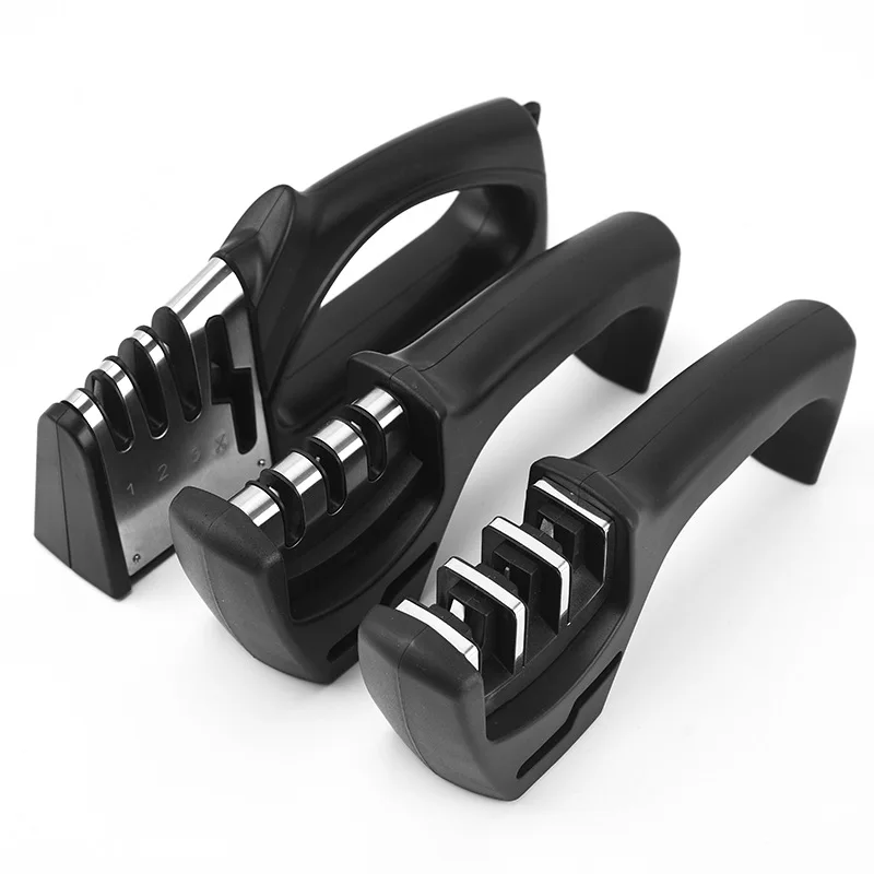 4 Stage 2024 on tv knife and scissors sharpener professional 4 In1 Multifunction diamond knife sharpening stone