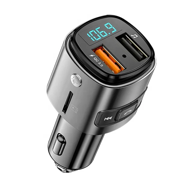  Цифровой дисплей 2 порта usb зарядное устройство fm-передатчик автомобильный