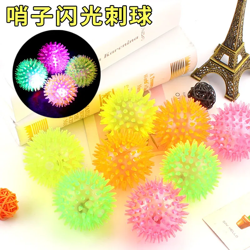 Fidget Toys Spiky Massage Ball Squeeze Bouncy Flash Yoyo Glowing Hedgehog Ball