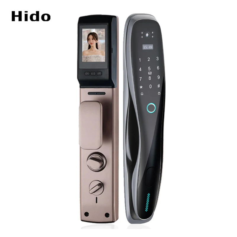 Hido Keyless Door Lock Safety Fingerprint Password Electronic Door Lock with Camera