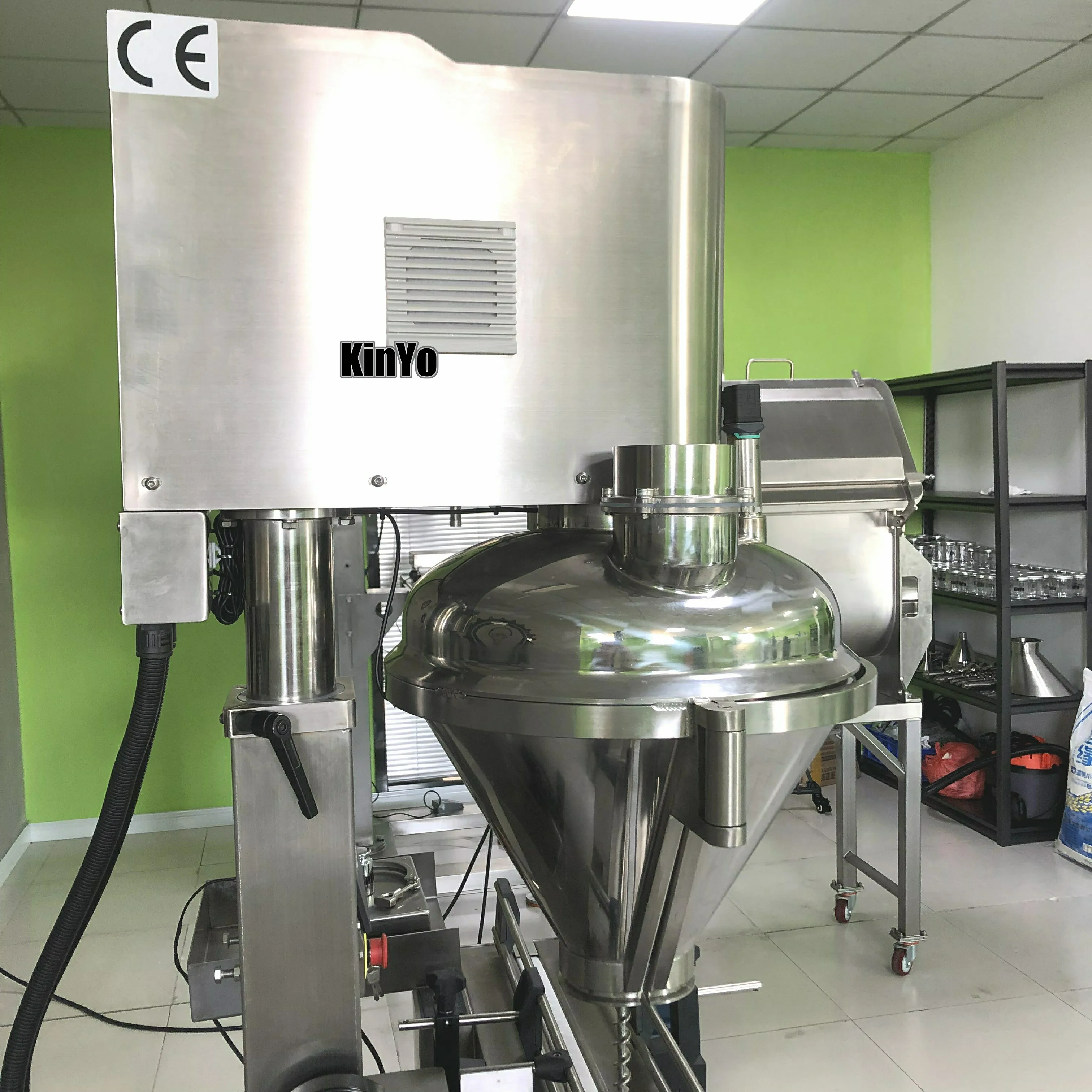 Manufacturer KinYo SS304 SS316 SS316L protein powders volumetric gravimetric Dry Chemical Powder doypack bottle Filling Machine