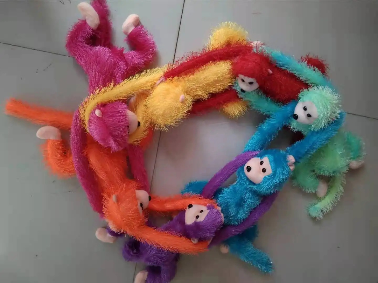 Factory Wholesale 60-105cm Long Arms Legs Monkey Plush Toys hanging monkey with music Stuffed plush toys simulate Monkey