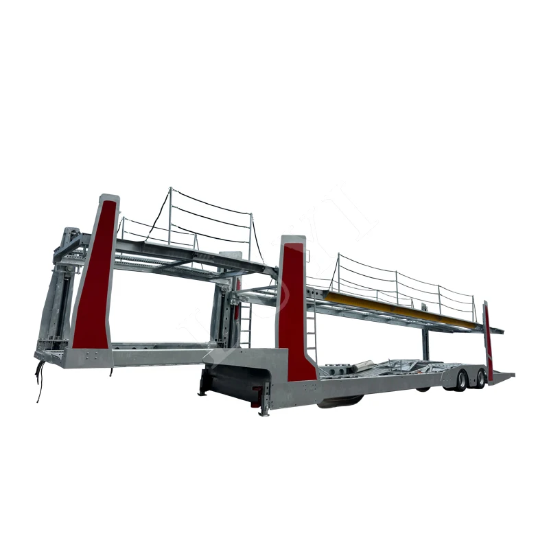LUYI Car Hauler Trailer Cars Transport Car Carrier Semi Trailer for Sale European Standard Export to Russia Galvanizing Process