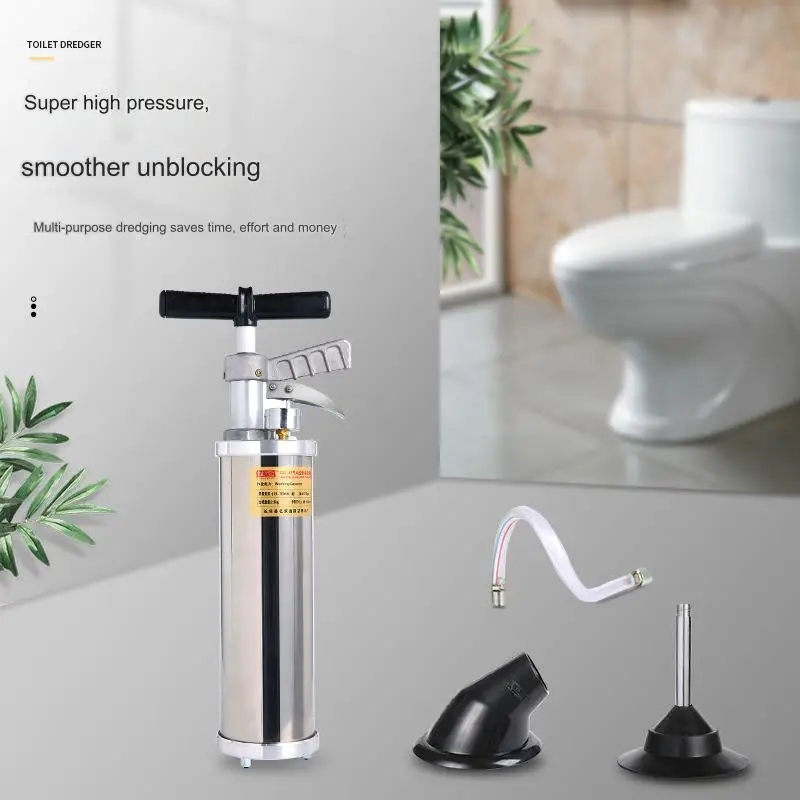 High Pressure Toilet Clog Remover Drain Unblocke Toilet Drain Plumb Plunger High Pressure Air Blaster Plunger Toilet Plunger