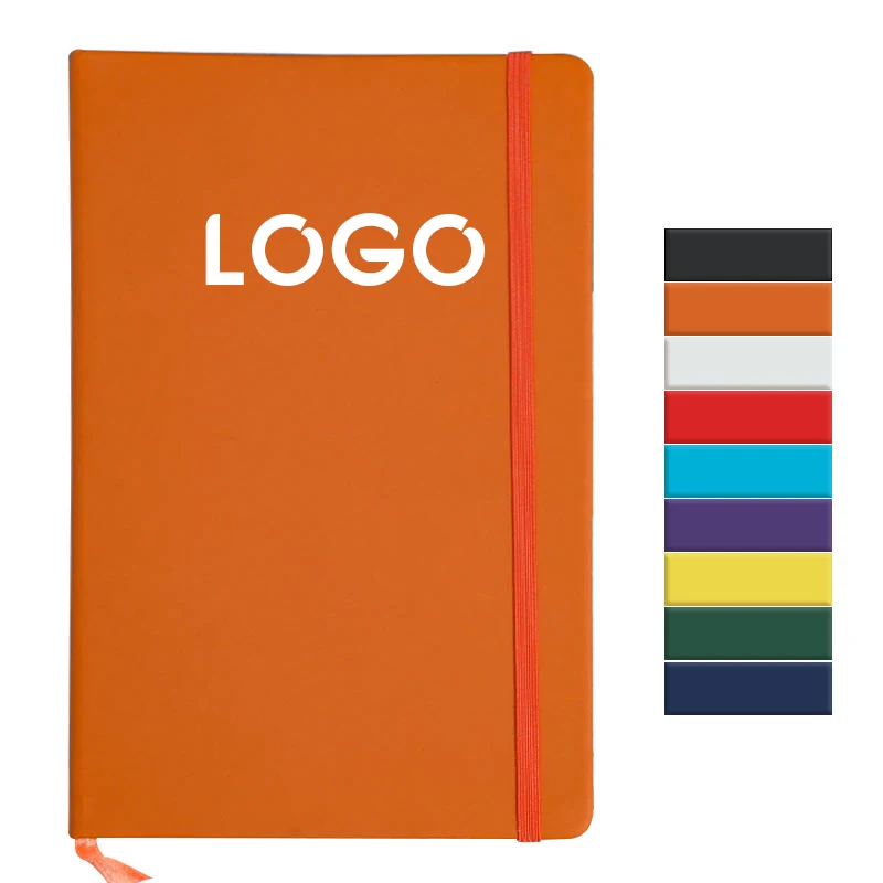 Personalize Custom A5 Journals Note Books Custom Logo Business Planner Customizable Pu Leather Notebook with Brand Logo