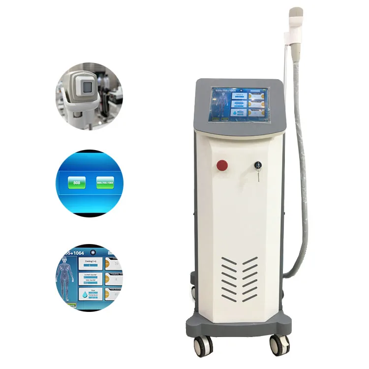 
Triple wavelength diode laser hair removal 755 808 1064 laser / 3 wave 755nm 1064nm 808nm Diode laser 