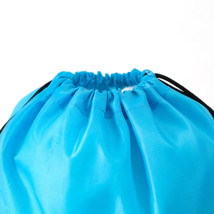 2021 hotsale cheap fashion cartoon customized logo printed foldable polyester drawstring backpack bags for kids