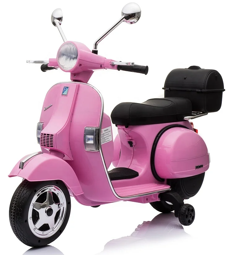 Дешевый мини детский мотоцикл Vespa PX150 лицензированный для детей езды на электрическом