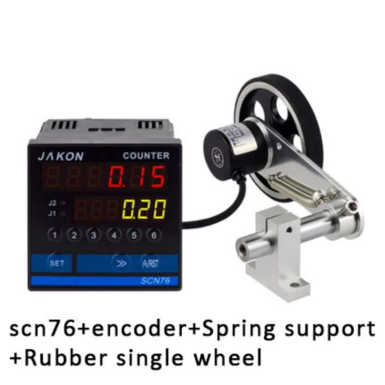 Wheel Conveyor Belt Loading Point Length Digital Rope Meter Counter