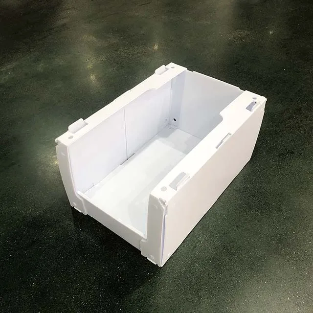 Factory Sales Customized Size Shape White Stackable Correx Packing Boxes Picking Bins