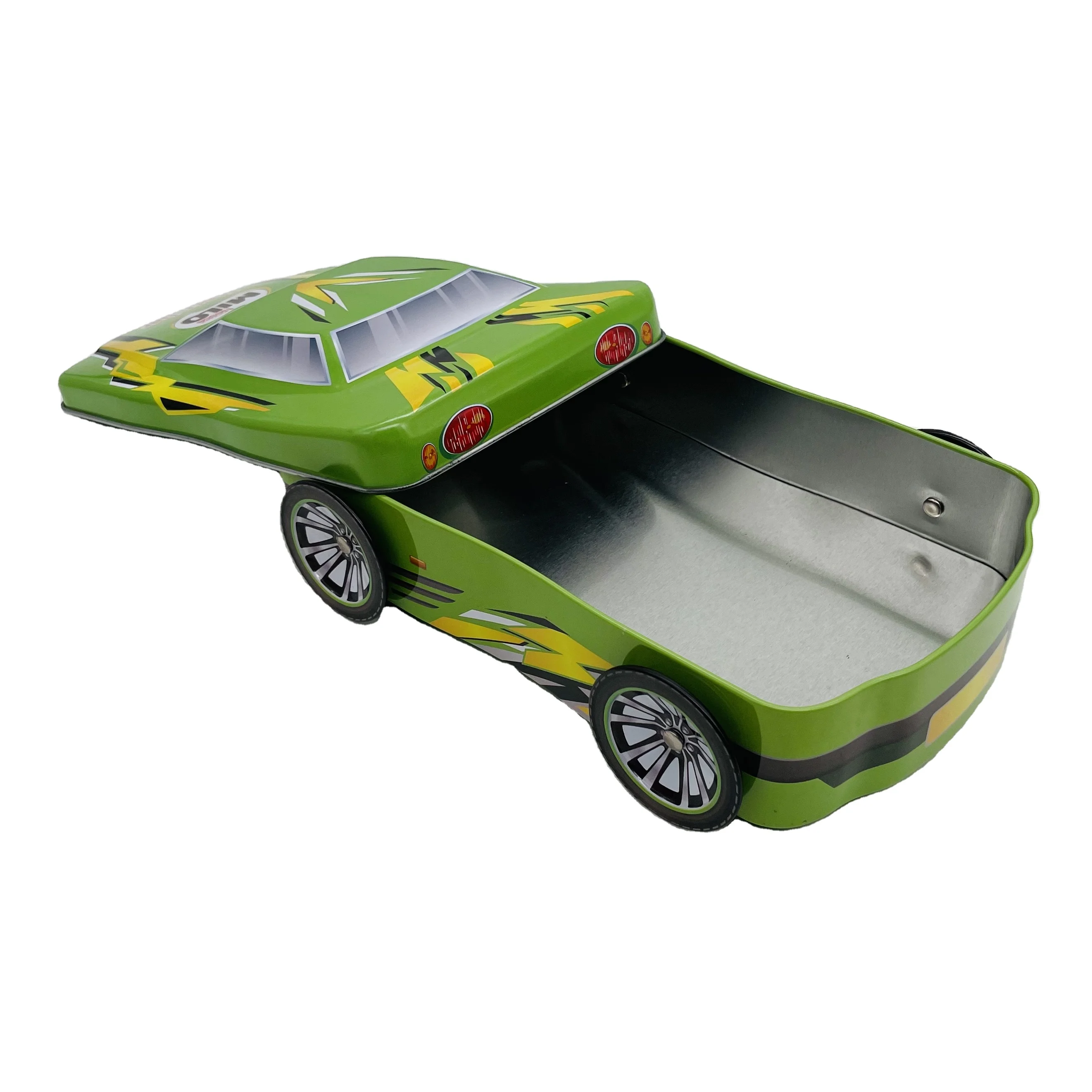 Car Shape Cool Candy Tin Box Custom Unique Pencil Box Toy Cookie Chocolate Tin Can Metal Storage Container