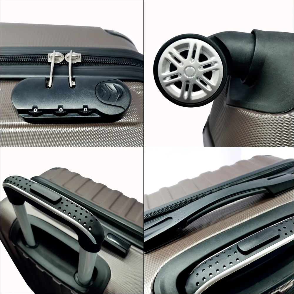 Durable Suitcase ABS 3 Piece Travel Bag Set Trolley Travel Bag Suitcase