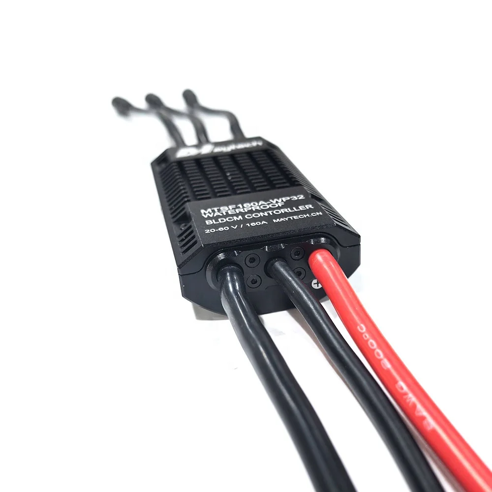RC Boat Parts 6-14s 160A Brushless ESC With BEC HV Boat Brushless ESC Submarine Waterproof With Progcard For RC Boat Motor