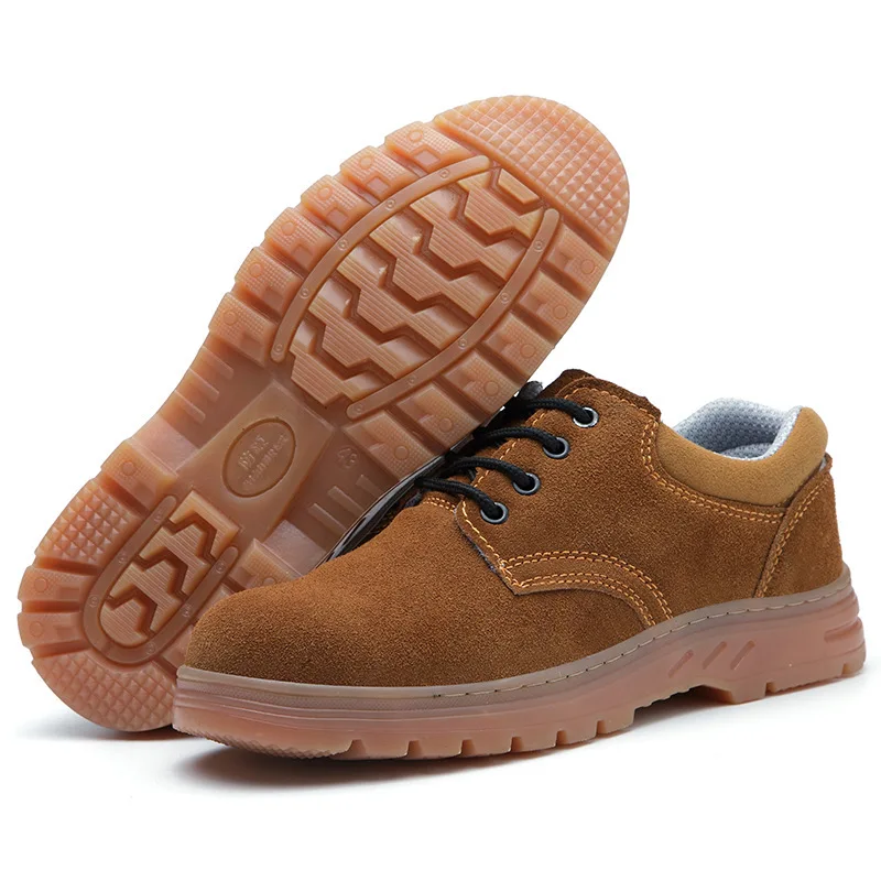 Iboate Labor Protection Shoes Head Anti - Hit Anti - Piercing Portable Electric Welding Work Shoes Breathable Steel Male 10 PU