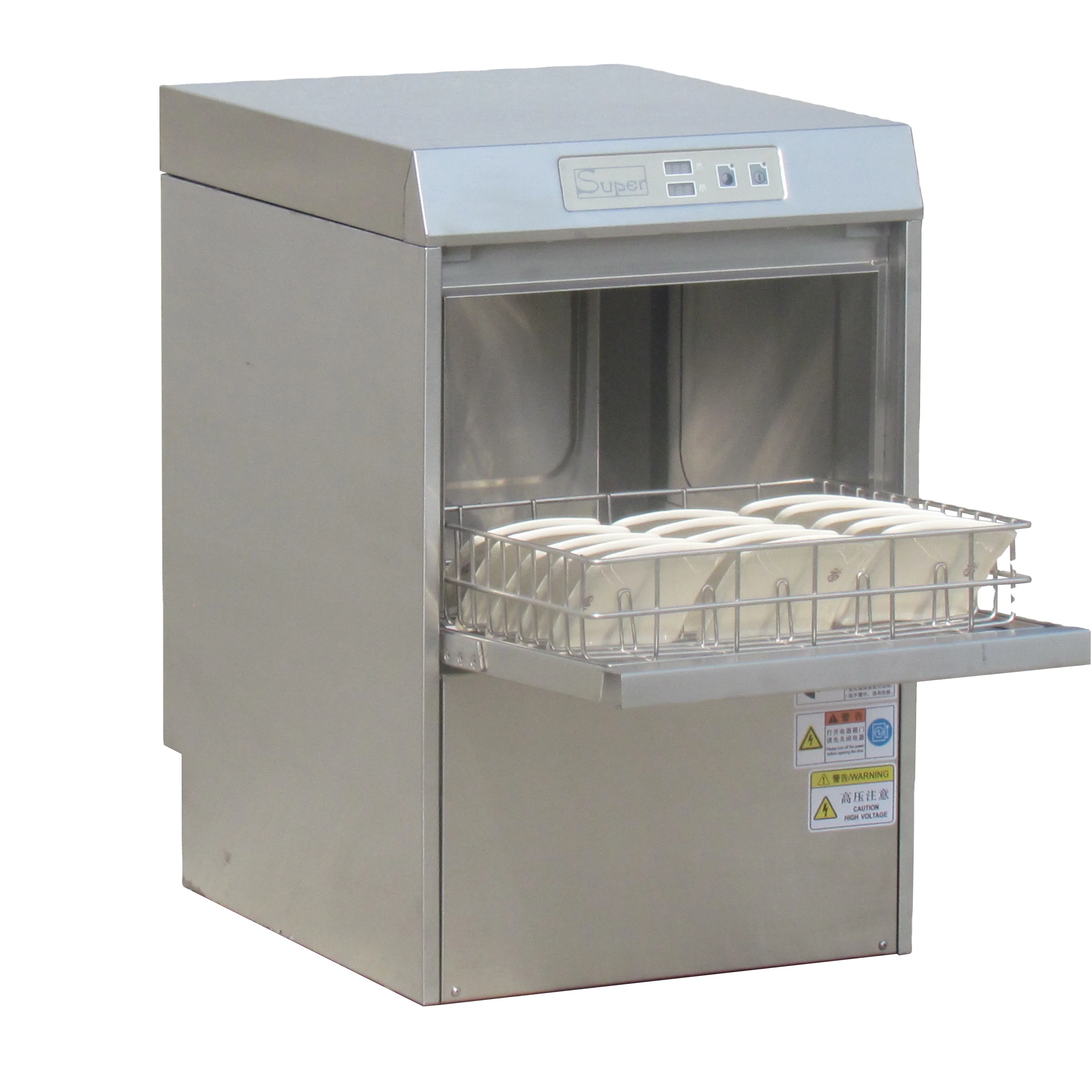 Commercial Undercounter Glass Washer Table Top Dishwasher Machine Mini Built-in Manual Dishwashing Machine 50 Stainless Steel