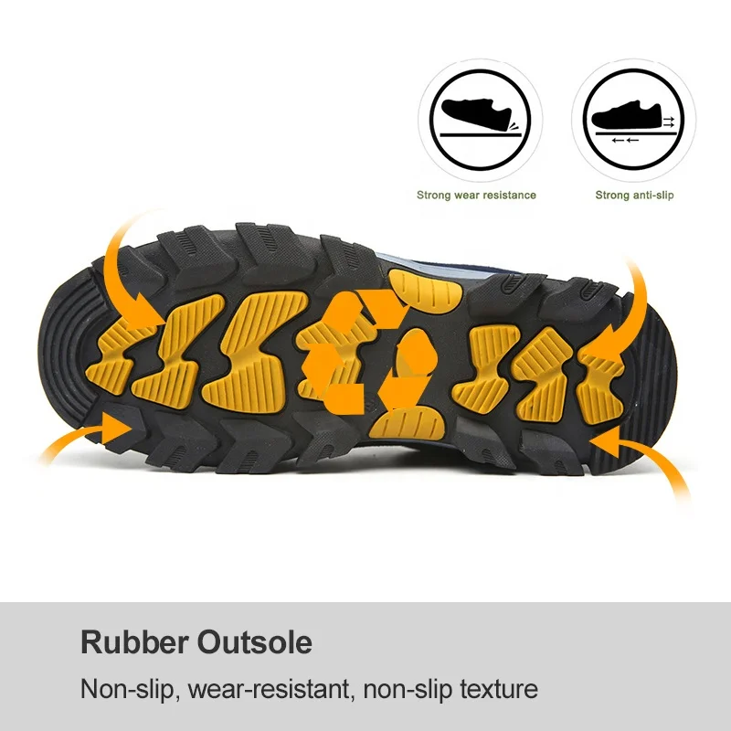 Flip fur protective shoes anti-mite puncture protective shoes oil resistant acid and alkali safety shoes