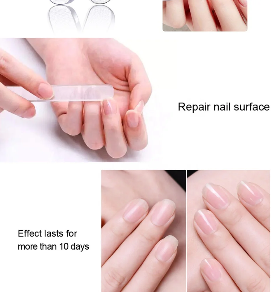 Yaeshii Nai File  Durable Transparent Nail Art Manicure Tool Buffer File Set Nail Polishing Grinding Files