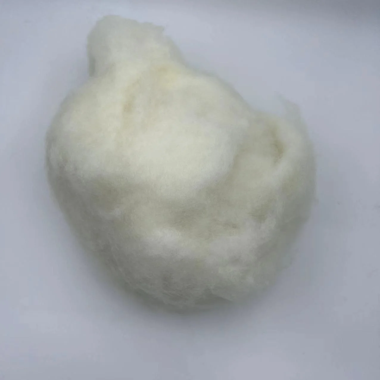 Best quality natural carded sheep hair 100% sheep wool dehaired wool fiber for spinning yarn