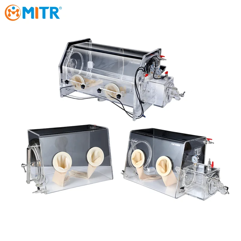 MITR Acrylic Glove Box Cheap Vacuum Glove Box Lab PMMA Operation Box Benchtop Inert Gas Glove Box