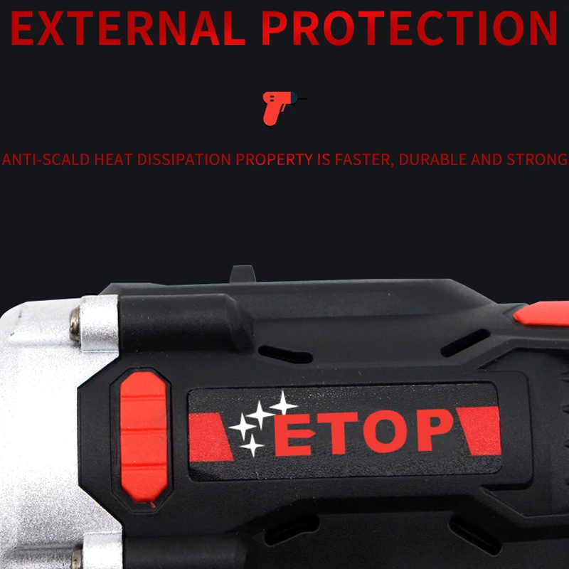 ETOP Factory direct 10mm Brushless Cordless Driver Drill with Variable Speed Control