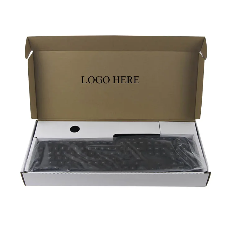 Custom logo Printed cardboard computer keyboard packaging packing shipping box