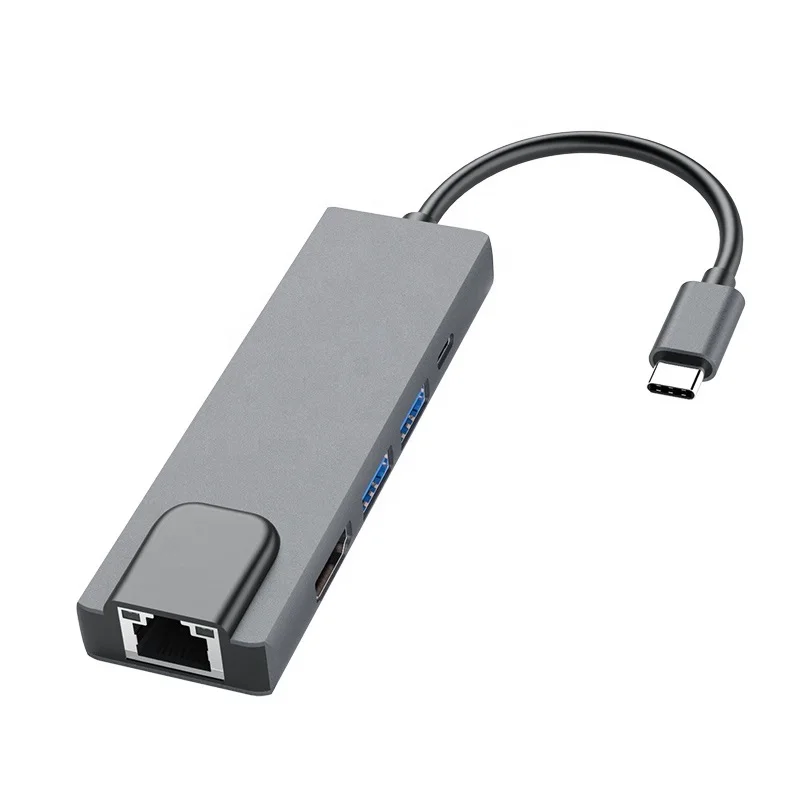 Pad hub mini 5 в 1 usb-концентратор конвертер Type C адаптер usb3.0 концентратор SD TF кардридер Аудио 48