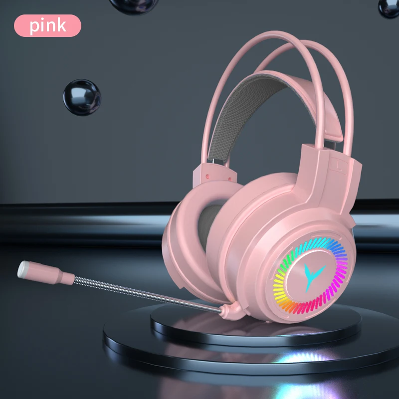 Headset High Quality OEM USB Best RGB Gamer PC Waterproof LED light Gaming Headphones