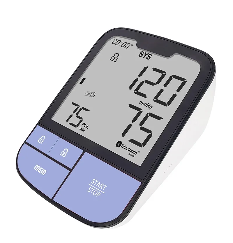 Hot Sale LCD Display Rechargeable Digital Blood Pressure Monitor Bluetooth Arm Sphygmomanometer