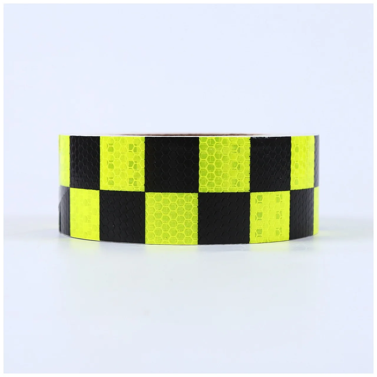  PVC Yellow Black Reflective Tape Checked Safety reflective truck
