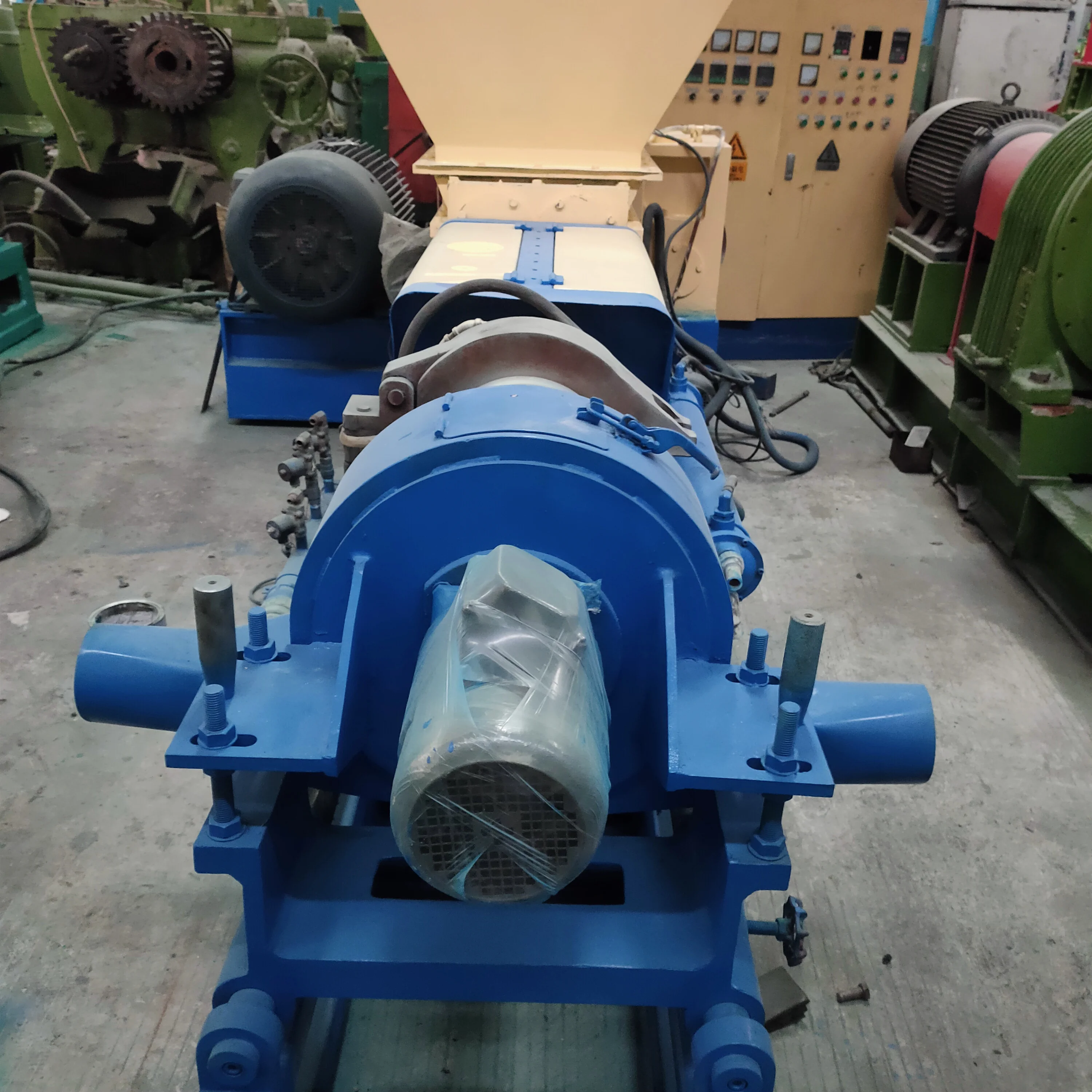 
Rubber Extruder Machine Rubber Extrusion and Vulcanization Production Line Key Power Building Sales Weight Automatic Material 