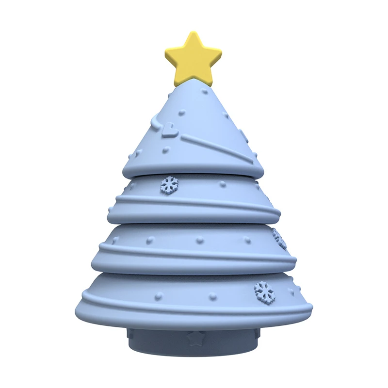 Baby Silicone Christmas Tree Design Building Blocks Educational Toy BPA Free Baby Jigsaw Stacking Puzzles Silicone Toy
