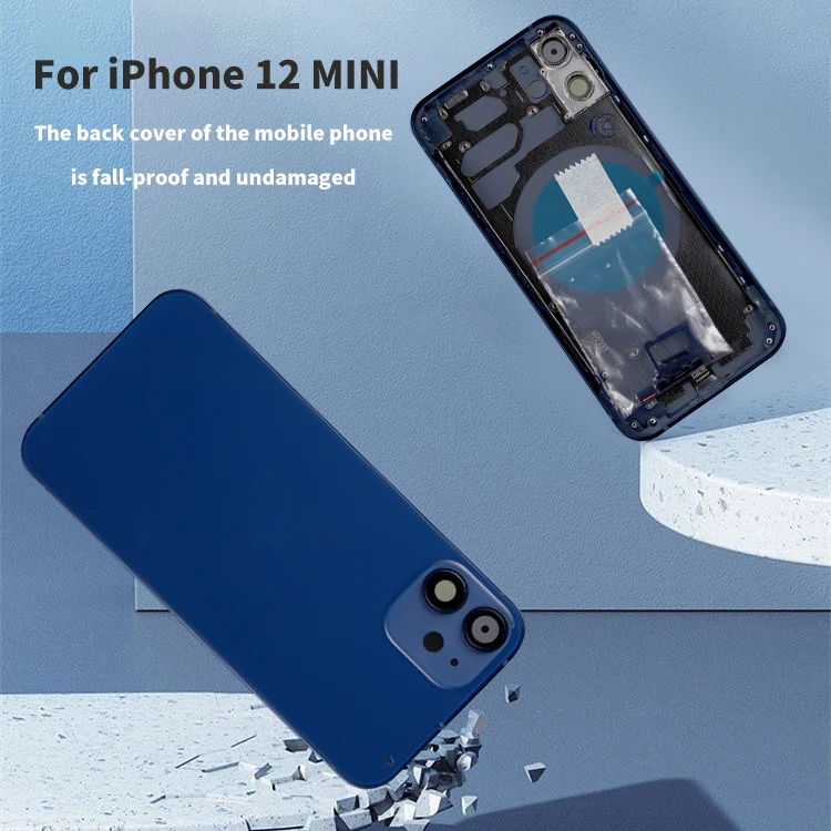 Accessories Wholesale For Iphone 12 Pro Mini Original Battery Back Cover Housing Replacement For Iphone 12 Mini Back Cover Glass